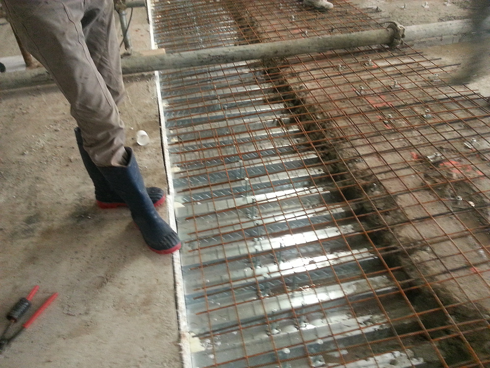 Rinforzo con connettori solaio misto