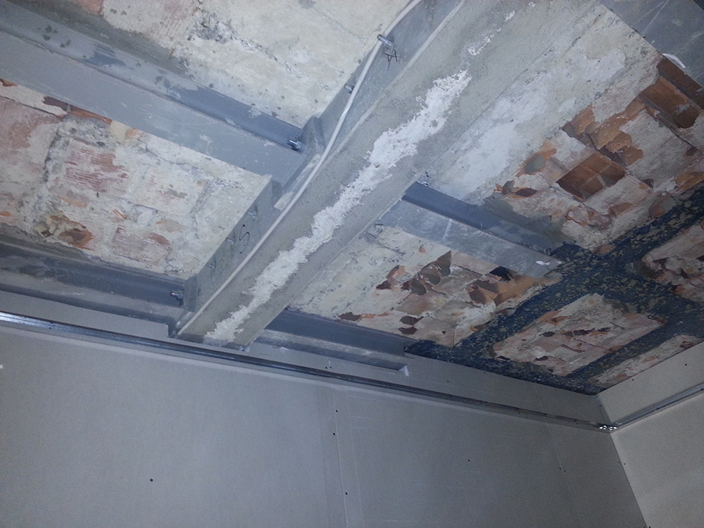 Rinforzo solaio carpenteria metallica fibre in carbonio