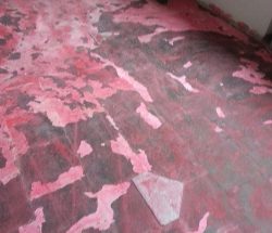 Smaltimento amianto su pavimentazione vinilica